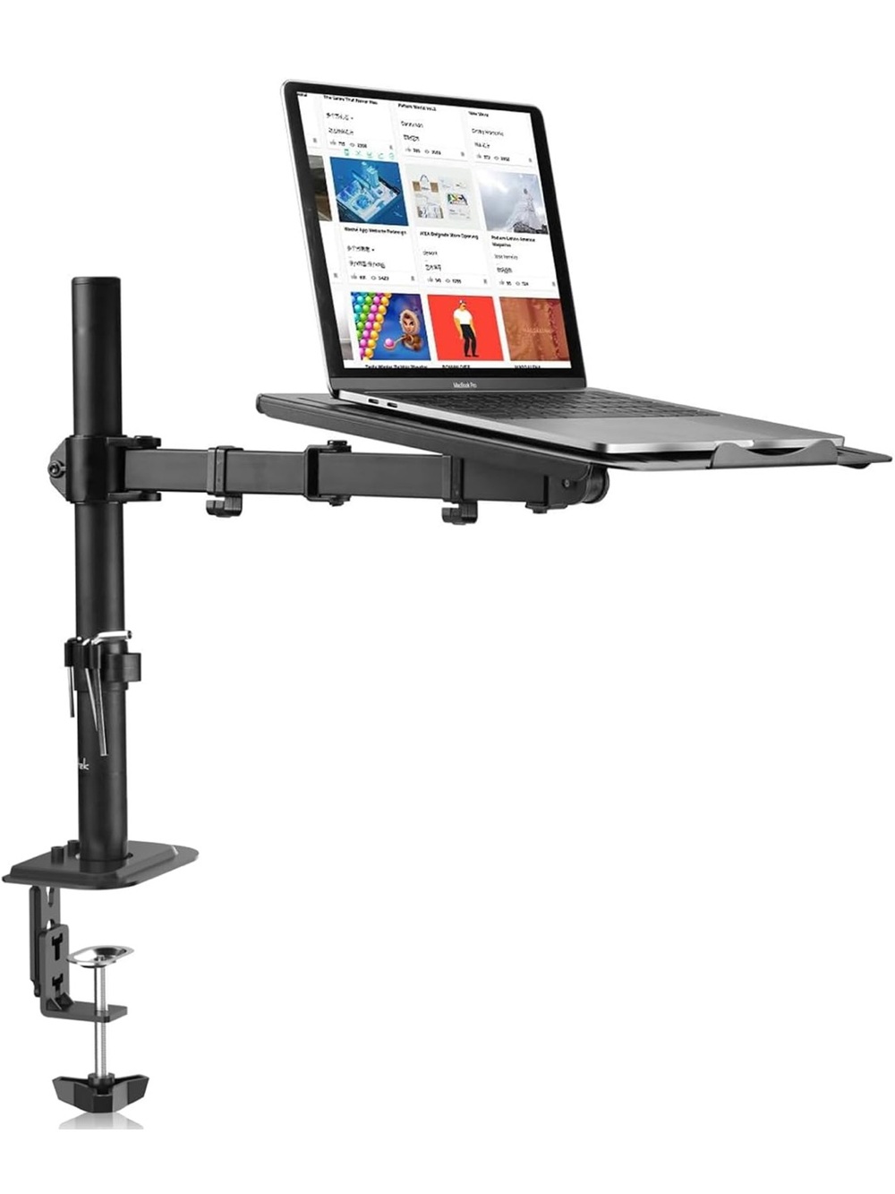 🌙RR4-E Suptek Monitor Stand with Laptop Tray, Monitor Stand